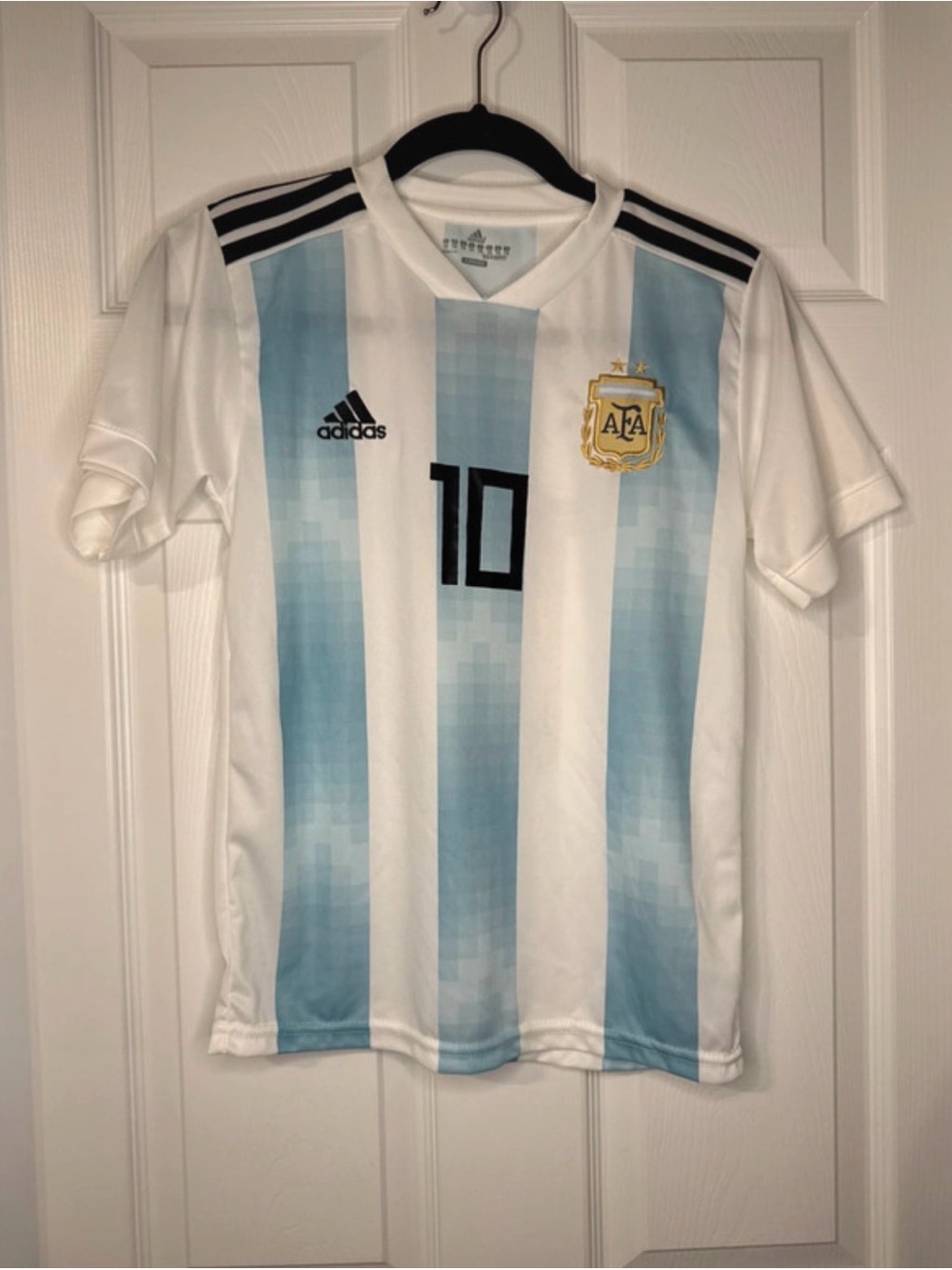 Argentina Lionel Messi Youth Soccer Jersey Adidas - Size 14